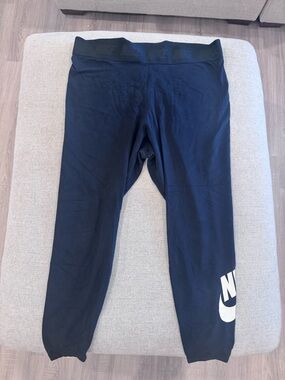 Nike Black Leggings with White Logo